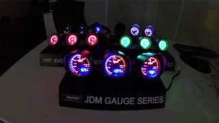 Prosport gauges from WWWLAURENTMOTORSCOM SHOP  best deals on internet  EVO LCD JDM [upl. by Milan382]