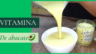 Vitamina de abacate de colher com leite em pó [upl. by Nai90]