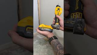 Running the Dewalt POWERSTACK 5AH battery from start to finish doing the drywall shorts ad dewalt [upl. by Noside359]