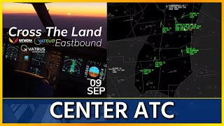 Cross the Land Event  Vatsim Maastricht Center ATC [upl. by Devon]