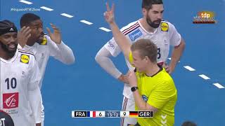 IHF Mens World Handball Ch POLSWE 2023  Quarterfinals France vs Germany [upl. by Kline688]