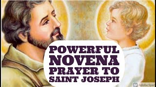 Novena to St Joseph  Powerful NOVENA Prayer to Saint Joseph  FosterFather of Jesus [upl. by Anaitak]