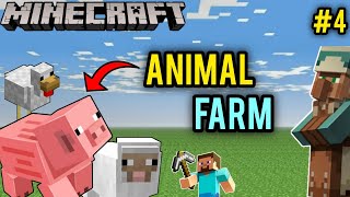 I Built a Animal Farm Minecraft  Ep4 [upl. by Nnahsal700]