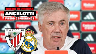 Rueda de prensa ANCELOTTI previa Athletic Club Bilbao  Real Madrid 11082023 [upl. by Sirap]