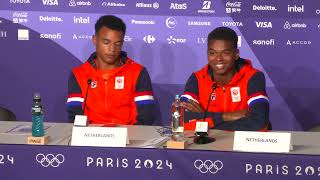 Netherlands Wins Mixed 4x400m Gold At Paris 2024  Press Conference [upl. by Nitsoj]