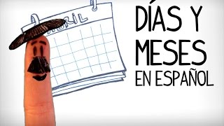 Los días y meses en español [upl. by Eelirrem]