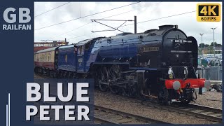 LNER Peppercorn Class A2 60532 Blue Peter at York 4K  13th July 2024 [upl. by Bentley]