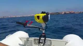 OZEAM 13HP 4 tiempos en ZRay 310m prueba en mar [upl. by Cire]