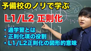 L1L2正則化の意味【機械学習】 [upl. by Qulllon]