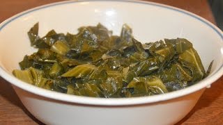 Real Southern Style Cooking  Recipe for Making Collard Greens with Ham Hocks [upl. by Barbabra]