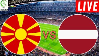 North Macedonia U19 vs Latvia U19 Live Score l Uefa Under 19 Championship 202425 [upl. by Orsini791]