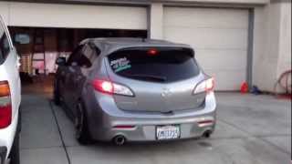 Slammed 2010 Mazda 3 25 hellaflush Corksport [upl. by Nwotna96]