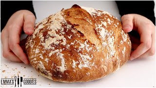 3 Ingredient Italian NO KNEAD BREAD  The Easiest way to make Bread [upl. by Araldo277]