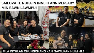 SAILOVA TE NUPA nen Anniv kan lawm  MLA INTHLAN chungchang kan sawi bawk [upl. by Rdnaskela]