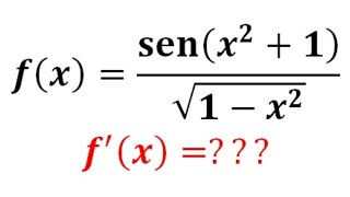 Derivada de una función compuesta de 2 funciones en el numerador con 2 funciones en el denominador [upl. by Divan]