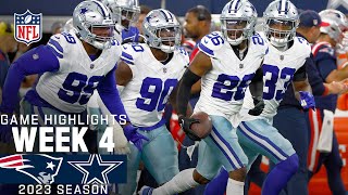 New England Patriots vs Dallas Cowboys Game Highlights  NFL 2023 Week 4 [upl. by Lanaj]