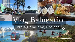 VLOG BALNEÁRIO CAMBORIU I Parque Unipraias I Teleférico Tirolesa Barco Pirata almoço  Ep 03 [upl. by Damalis449]