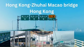 HONG KONG ZHUHAI MACAO BRIDGE HONG KONG TRAVEL BY BUS [upl. by Tris]