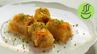 BAKLAVA YUFKASINDAN KADAYIF SARMA TARİFİ  HAZIR YUFKADAN BAKLAVA TARİFİ [upl. by Jew]