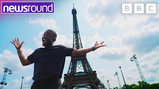 Newsround presenter DeGraft tours Paris ahead of the Olympics  Newsround [upl. by Nosneb839]