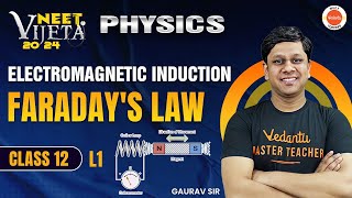 Electromagnetic Induction  L1  EMI  Faradays Law  Gaurav Gupta  NEET 2024 [upl. by Drugi]