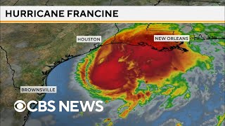 Hurricane Francine on path to make landfall in Louisiana Wednesday [upl. by Amlez]