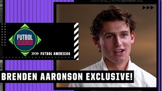 Brenden Aaronson EXCLUSIVE Dreams with the USMNT moving to Europe and playing in the UCL  ESPN FC [upl. by Longfellow973]