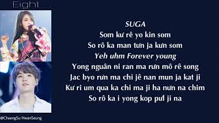 Phiên âm tiếng Việt Eight  IU ProdampFeat SUGA of BTS [upl. by Aleciram]