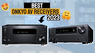 Top 5 Best Onkyo AV Receivers For 2023  TXNR6100 TXRZ50 TXRZ70 TXNR7100 TXSR393 [upl. by Enreval]