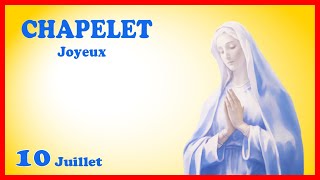 CHAPELET  Lundi 10 Juillet 🙏Mystères Joyeux [upl. by Ellebasi]