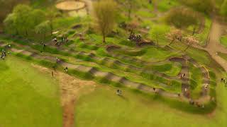 Zetland Park Bike Pump Track Grangemouth Drone footage [upl. by Emya237]