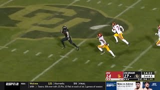 Colorado WR Laviska Shenault 71Yard TD vs USC WEEK 9 [upl. by Enoved]