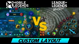 Custom Button Layout  ML vs Wild Rift  Comparison [upl. by Terraj242]