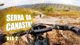 133 km DE TRILHA NA SERRA DA CANASTRA COM PNEU FURADO DIA 2 [upl. by Ahsitel]