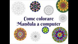 Colorare un Mandala con il computer [upl. by Aisylla271]