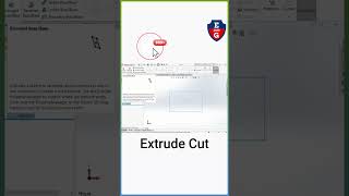 How to use Extrude cut shorts short solidworks [upl. by Enaitsirk]