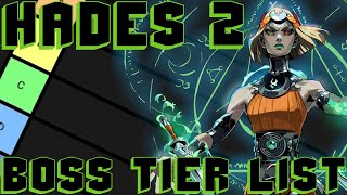 Hades 2 Boss Difficulty Tier List [upl. by Fadden]