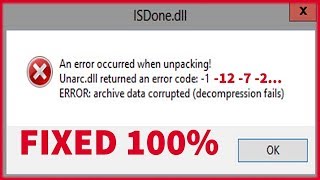 How to Fix ISDonedll Error 100 Solved by NS STUDIO [upl. by Daniels]