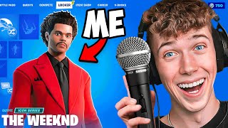 Using FAMOUS Singers to WIN Fashion Show Fortnite [upl. by Naenej]