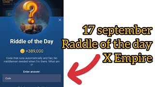 17 september Raddle of the day x Empire today x Empire Raddle of the day [upl. by Thirza131]