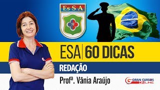 Concurso ESA  Dicas diárias até a prova Redação  Profª Vânia Araújo [upl. by Ynaffets764]