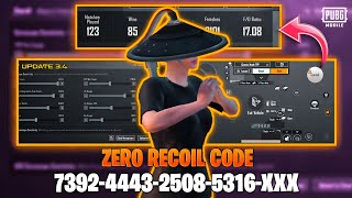 Pubg MobileBGMI 2024 🔥 New Best Sensitivity Code  Control settings in UPDATE 34 Sensitivity 2024 [upl. by Crystie36]