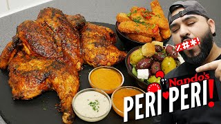 Lemon amp Herb Peri Peri Chicken with Halloumi Fries amp Olives  Halal Chefs Peri Peri Chicken [upl. by Tarryn49]