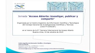 Acceso Abierto investigar publicar y compartir [upl. by Basil]