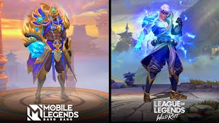 Aldous vs Lee Sin  Dragon Fist  Mobile Legends vs Wildrift [upl. by Byrdie]