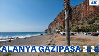 Alanya Gazipasa Beach Tour  Gazipasa Beach Antalya  Alanya Antalya Gazipasa  4K 60 FPS 2024 [upl. by Chance]