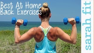 Top 3 at Home Back Exercises For Women  WORKOUT [upl. by Hallee889]