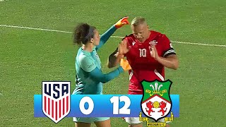 ex USA Women vs Men 012  All Goals amp Highlights 2023 [upl. by Gan272]