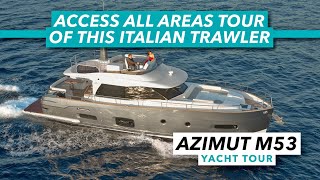 Azimut Magellano 53 tour  Access all areas of this stylish practical yacht  Motor Boat amp Yachting [upl. by Adnilem832]