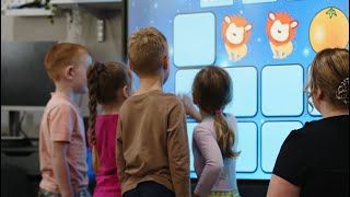 See how BenQ Interactive Whiteboards are used in a preschool classroom [upl. by Nocaed136]